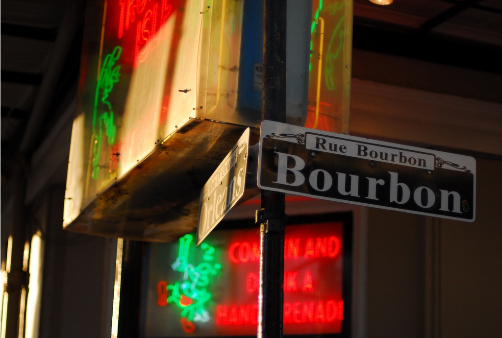 bourbon street sign 